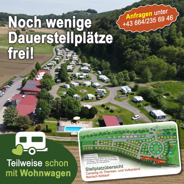 Noch wenige Dauerstellplätze verfügbar – jetzt anfragen!